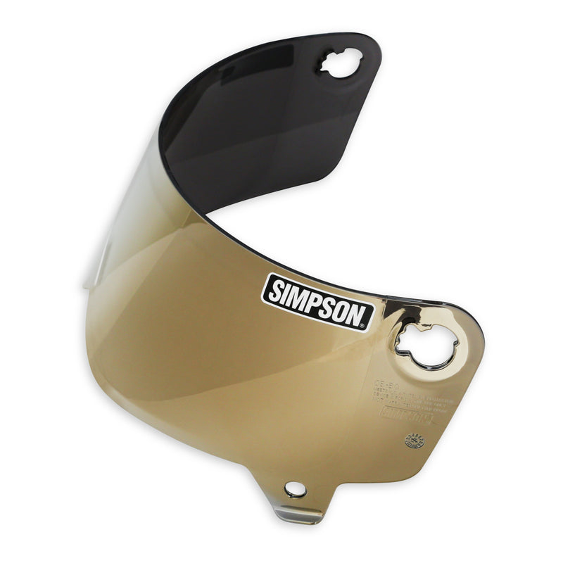 Simpson Helmet Shield - Outlaw Bandit - Gold - XS/S