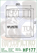 Hiflofiltro Oil Filter - 2000-2010 Buell Models - Black