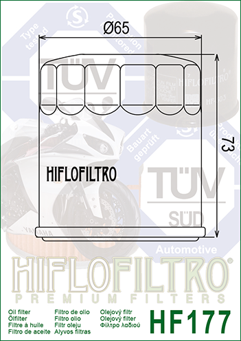 Hiflofiltro Oil Filter - 2000-2010 Buell Models - Black