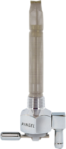 PINGEL Hex Fuel Valve - Chrome - 3/8" NPT 6291-CH