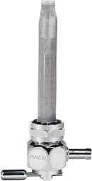PINGEL Hex Fuel Valve - Oval Chrome - 22 mm 6311-CHO