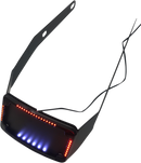 CYCLE VISIONS License Plate Relocation Kit - Slick Signals - LED - Curved - Black - '18-'21 FLSB CV4657B