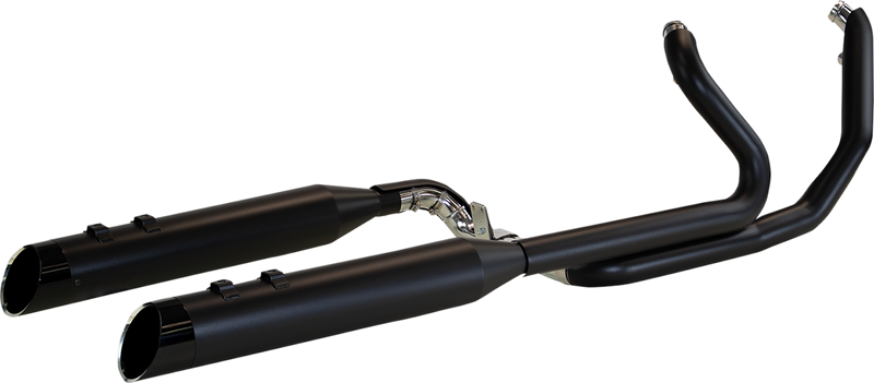 KHROME WERKS 2-Into-2 Two-Step Crossover Header System - Black - FL 200445