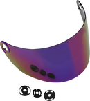BILTWELL Gringo S Shield - Gen 2 - Flat - Rainbow Mirror 1111-223