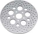 DRAG SPECIALTIES Drilled Brake Rotor - Rear - 11.5" - Harley-Davidson 060181ASP-BC648