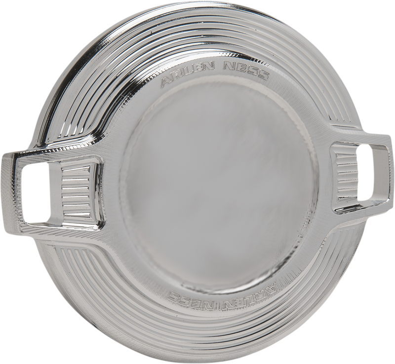 ARLEN NESS Vented Gas Cap - Bar - Chrome 701-009