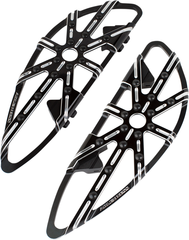 ARLEN NESS 10 Gauge Floorboards - Driver - Black 410-005