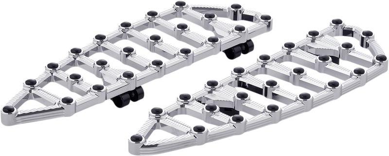 ARLEN NESS MX Driver Floorboards - Chrome 410-008