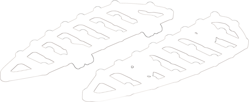 ARLEN NESS MX Driver Floorboards - Titanium 410-013