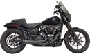 BASSANI XHAUST 2:1 Short Exhaust - Black 1S73B