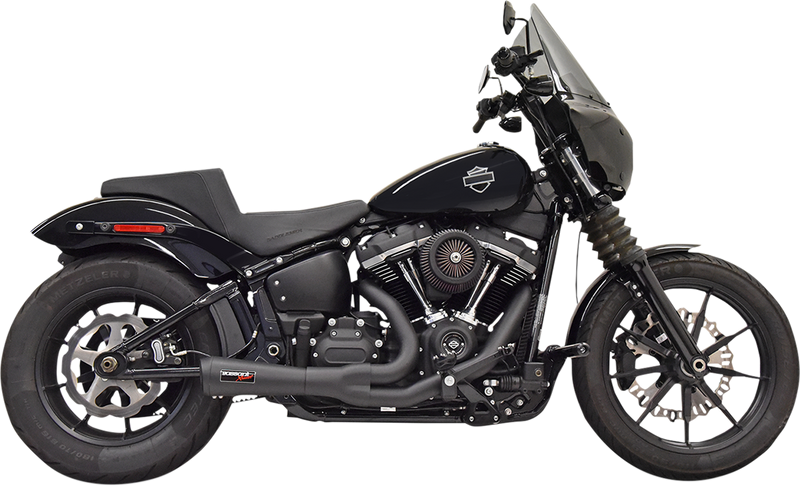 BASSANI XHAUST 2:1 Short Exhaust - Black 1S73B