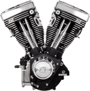 S&S CYCLE V111 Long-Block Engine - Wrinkle Black - '84-'99 Custom Chasis w/Alternator Style Primary 310-0766