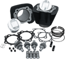 S&S CYCLE Hooligan Kit - 1200 cc to 1250 cc - Wrinkle Black - Sportster 910-0701