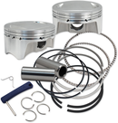 S&S CYCLE Big Bore Forged Piston Kit - 3.937" Bore - 107" Twin Cam - Standard 920-0100