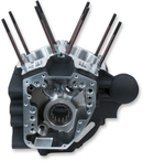 S&S CYCLE Crankcase - 3.937" Bore - Alternator Style - Wrinkle Black - Dyna 310-0878