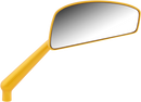 ARLEN NESS Mirror - Tearchop - Side View - Teardrop - Gold - Right 510-018
