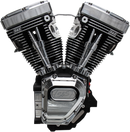 S&S CYCLE T111 Long Block Engine - Wrinkle Black and Chrome - Touring | Dyna 310-0770A