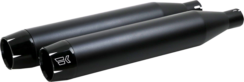 KHROME WERKS 3-1/2" Slip-On Mufflers - Black 202600