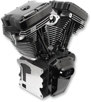 S&S CYCLE T124 Long Block Engine - Black - Touring | Dyna 310-0831A