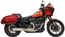 Bassani Xhaust Road Rage 2:1 Exhaust System with Super Bike Muffler - 2018-2021 FLSB | 2022-2023 FXLRST - Stainless Steel