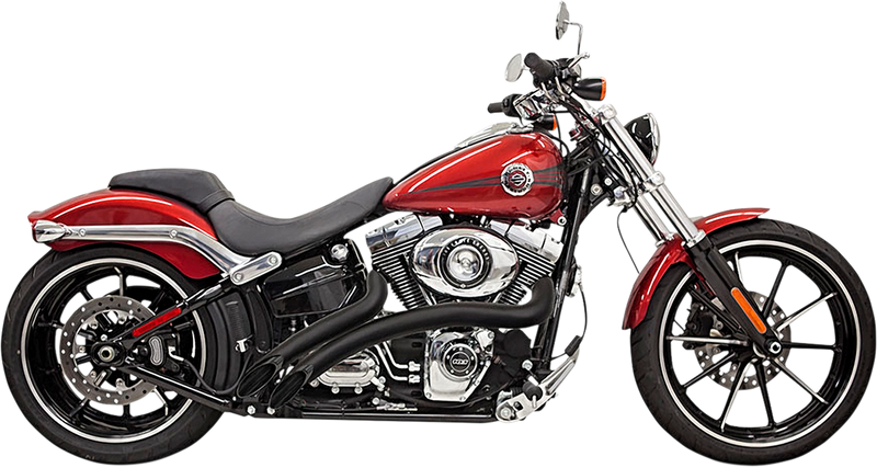 BASSANI XHAUST Radial Sweepers Exhaust System - Black 1SD1FB