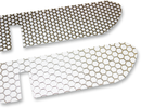 KLOCK WERKS Fairing Vent Screen - Round - Chrome - FLHT/FLHX KWS-01-0002