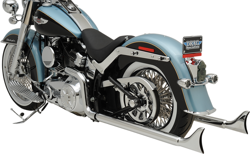 BASSANI XHAUST True Duals Exhaust System with Fishtail Mufflers - 36" - Softail 1S46E-36