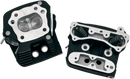S&S CYCLE Performance Replacement Head - Low Compression (82 cc) - Wrinkle Black - Evolution Big Twin 106-4570