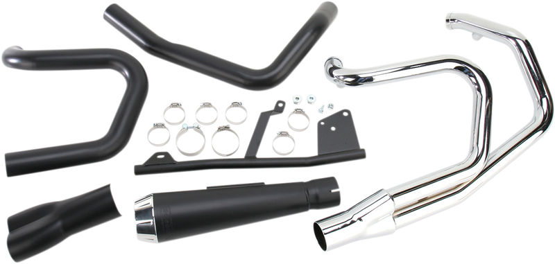 BASSANI XHAUST Road Rage Exhaust - Black - Short - '04-'13 XL 14122J