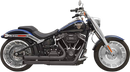 BASSANI XHAUST Pro Street Exhaust - Black - Softail 1S34DB