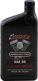 KLOTZ OIL V Twin Synthetic Oil - 50W - 1 U.S. quart KH-50