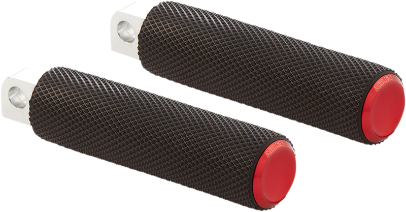 ARLEN NESS Foot Pegs - Knurled - Red 07-938
