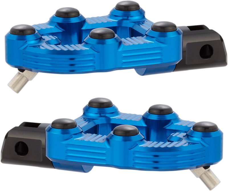 ARLEN NESS MX Foot Pegs - Driver - Blue 07-903