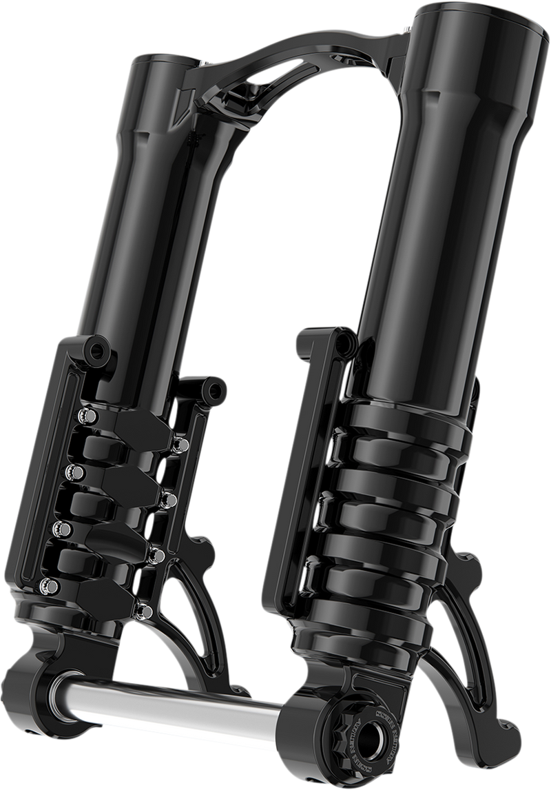 ARLEN NESS Fork Legs - 49 mm - Black Anodized - For Custom Radial Mount Brake Caliper 120-003