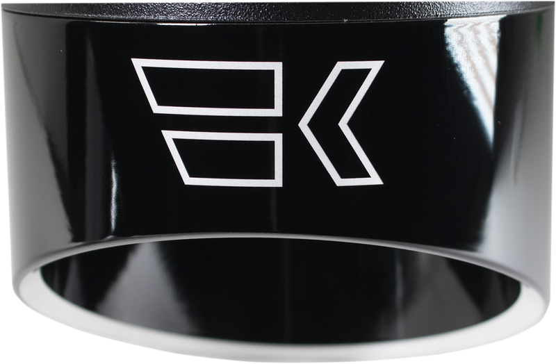 KHROME WERKS Replacement End Cap - Edge - 4-1/2" - Black 200714P