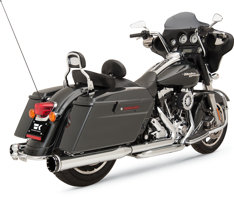 KHROME WERKS 2-into-2 Dominator Exhaust System - Chrome - '09-'16 FL - With 4-1/2" Muffler 200630