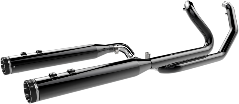 KHROME WERKS 2-into-2 Dominator Exhaust System - Eclipse? - '09-'16 FL - With 4-1/2" Muffler 201830
