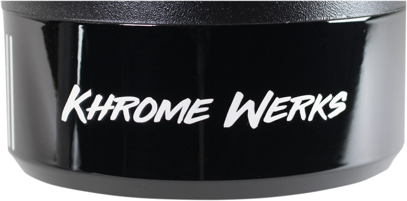 KHROME WERKS 4-1/2" Klassic Tip - Right - Black Powdercoat 200659P