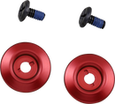 BILTWELL Gen 2 Hardware Kit - Black Screw - Red Baseplate 0034-150-64
