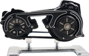 BELT DRIVES LTD. Open Belt Drive with Two-Piece Motor Plate - 2" - Black M18S-B