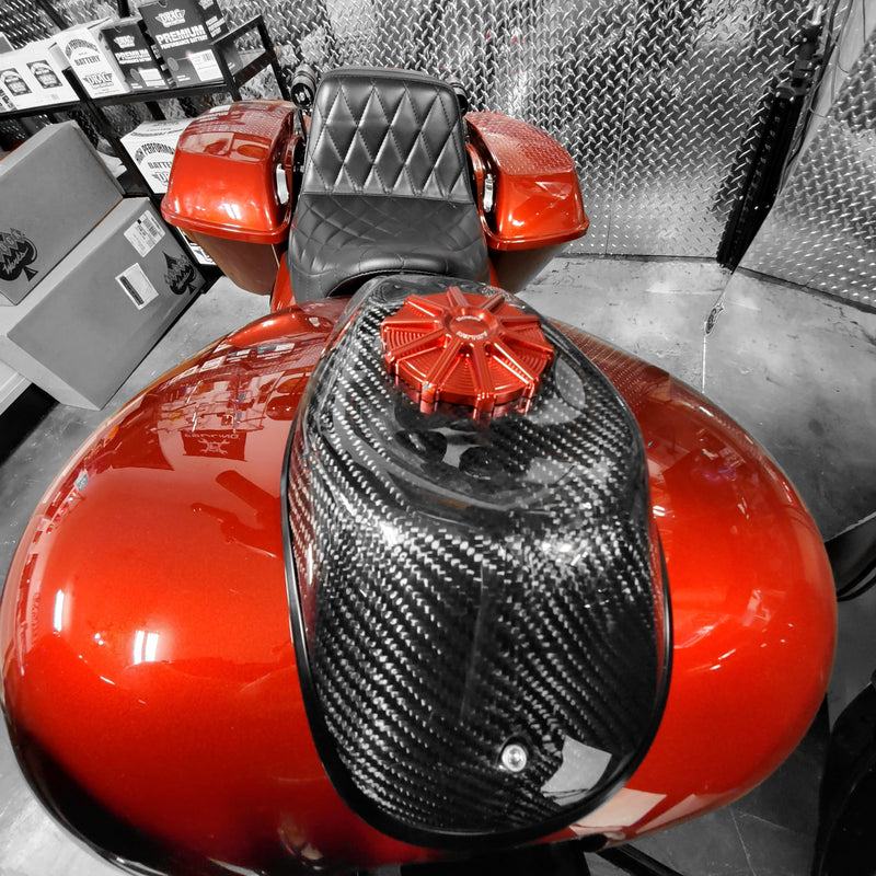 Arlen Ness Gas Cap - 10 Gauge - Red