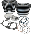 S&S CYCLE 106" Big Bore Cylinder Kit - Wrinkle Black - Twin Cam 910-0206