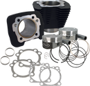 S&S CYCLE Cylinder Kit - 1200 cc Conversion - 10.3:1 Compression Ratio - Wrinkle Black - XL 910-0691