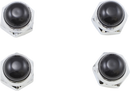 EASTERN MOTORCYCLE PARTS Rocker Shaft Nuts - Cad-Plated with Black Ends and Seals - Shovelhead | XL V-13-245