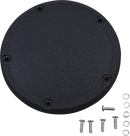 DRAG SPECIALTIES Derby Cover - Wrinkle Black - 5 Hole - '18-'26 Softail D33-0118WB