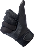BILTWELL Baja Gloves - Black Out - Small 1508-0101-302