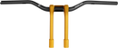 PERFORMANCE MACHINE (PM) Phatbar & Riser Kit - External Wiring - 9" - Gold Ops 0208-2186M-SMG