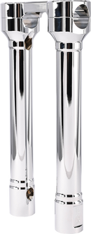 THRASHIN SUPPLY CO. Hole Shot Risers - 10" - Chrome TSC-1010-3