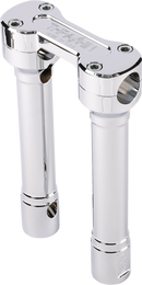 THRASHIN SUPPLY CO. Hole Shot Risers - 8" - Chrome TSC-8100-3