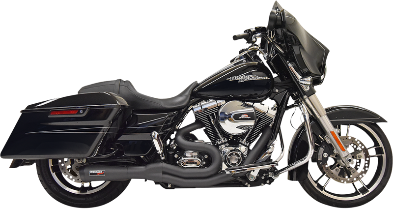 BASSANI XHAUST 2:1 Exhaust - Black 1F61B